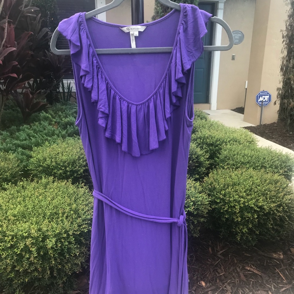 BCBG purple sun dress